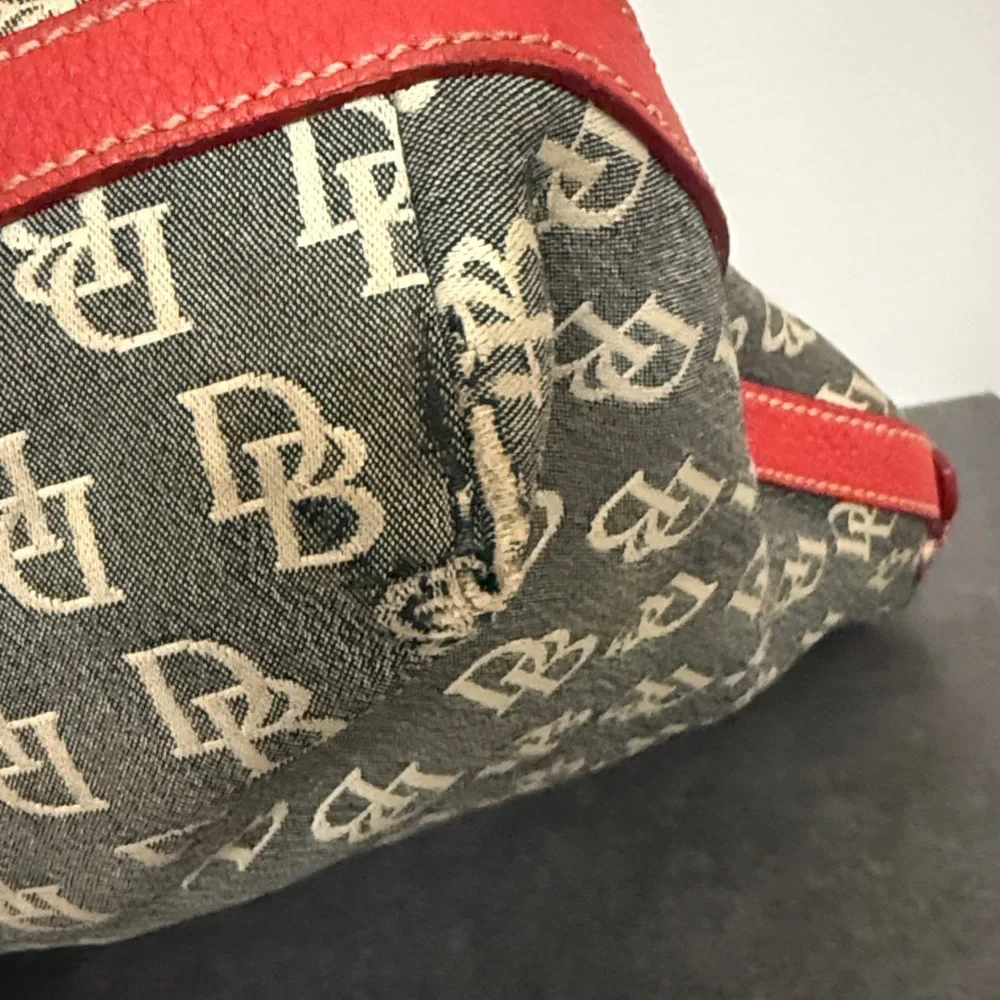 Vintage Dooney & Bourke large hobo monogram bag JUNK - Picture 9 of 16